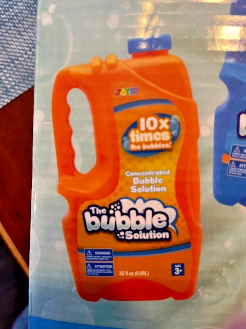 JOYIN BUBBLE SOLUTION 32 oz Concentrate (ORANGE) Refill Makes 2.5 Gal *NEW