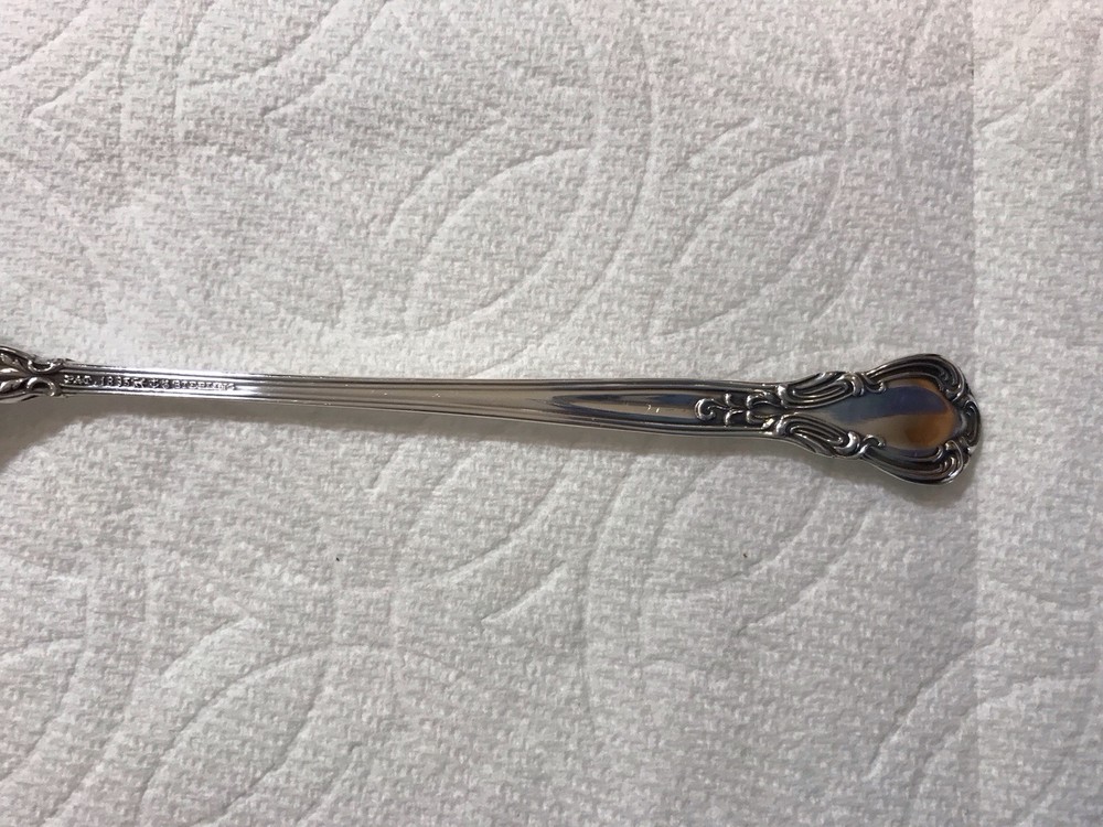 VTG Gorham sterling silver Chantilly pattern pickle olive fork Pat. 1895 5 5/8"