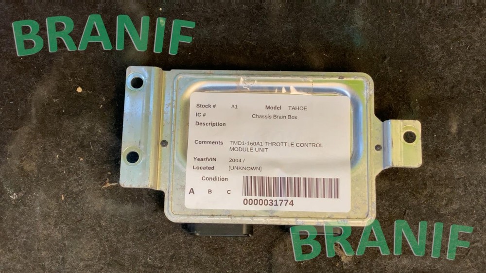 CHEVROLET TAHOE Throttle Control Module Unit TMD1-160A1