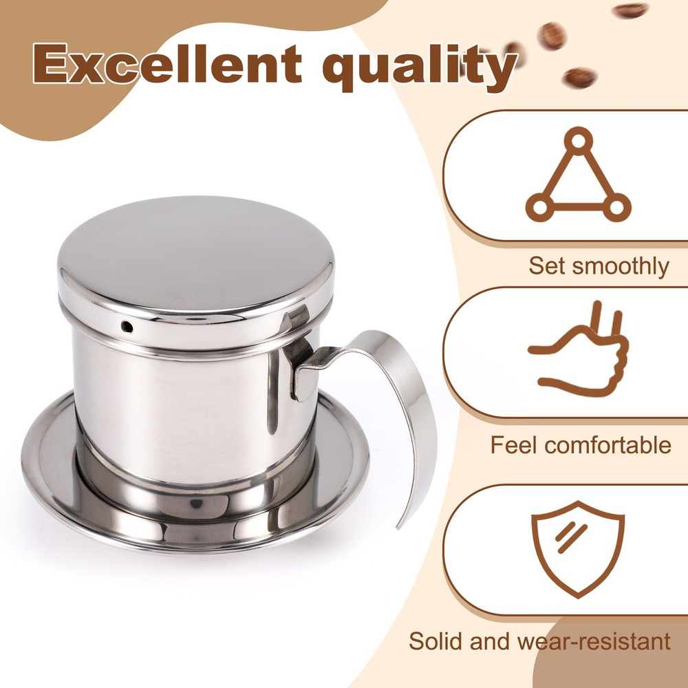 Vietnamese Coffee Portable Coffee Press Maker Reusable Phin Infuser2084