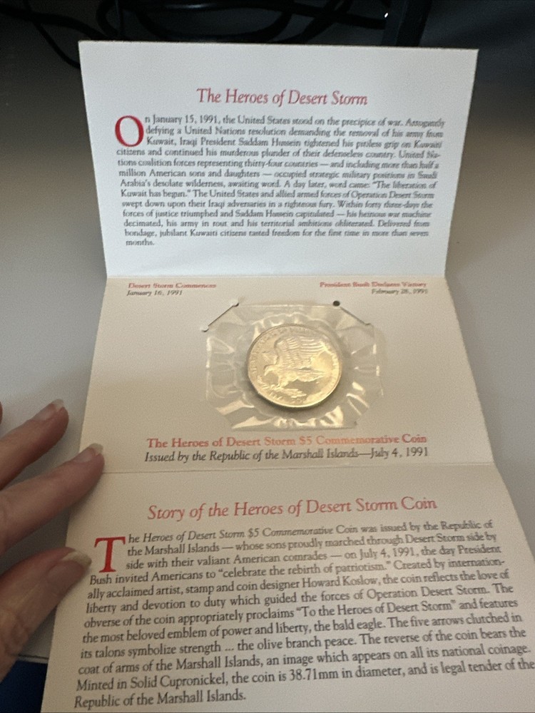 Heroes Of Desert Storm Commemorative Coin