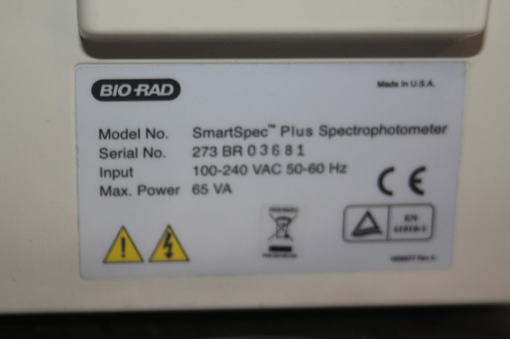 Bio-Rad SmartSpec Plus Spectrophotometer