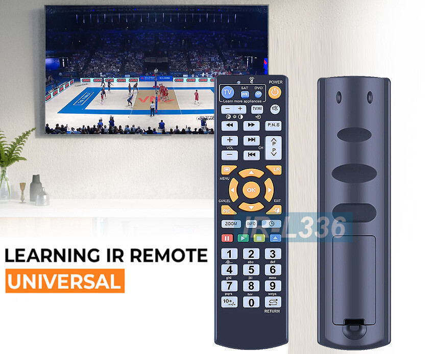 Universal IR Remote Control W/Learning Copy Functions For 3-Device Learning