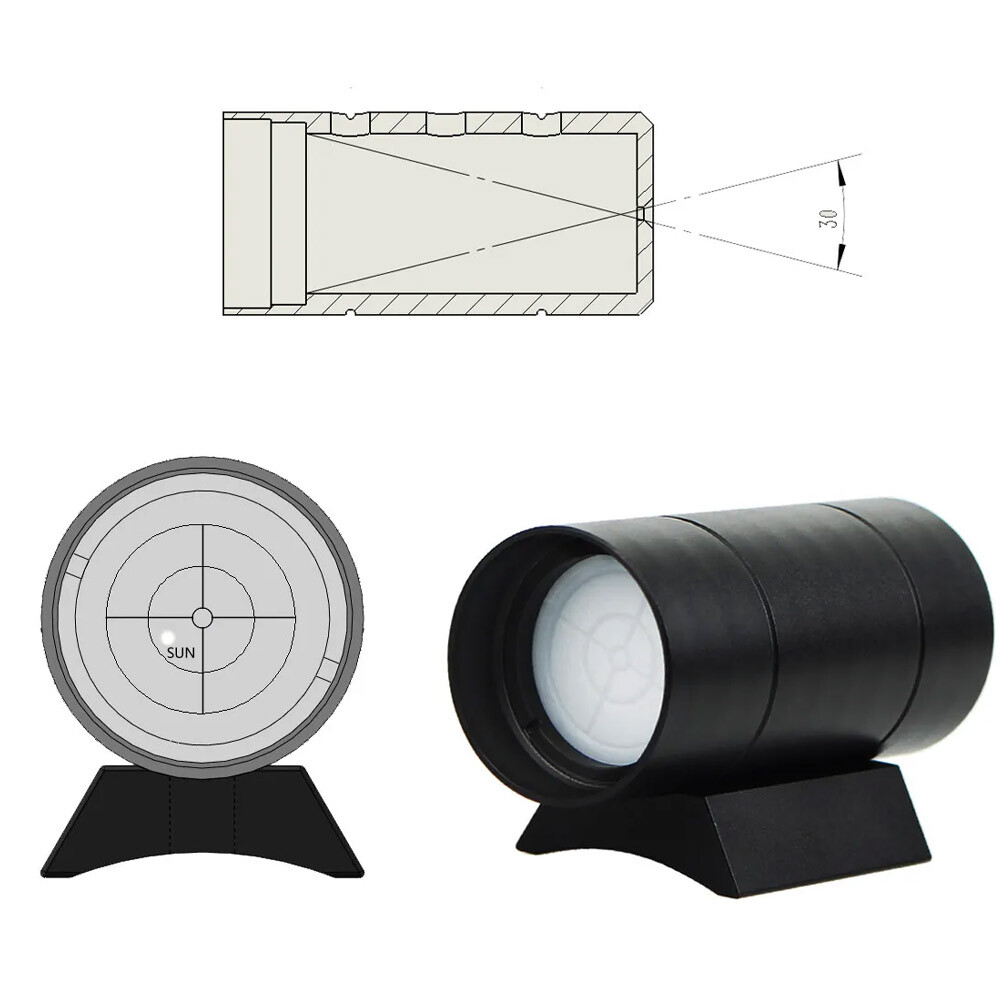 Solar Finder Scope Metal for Sun Positioning Solar Eclipse Observation+Base Kit