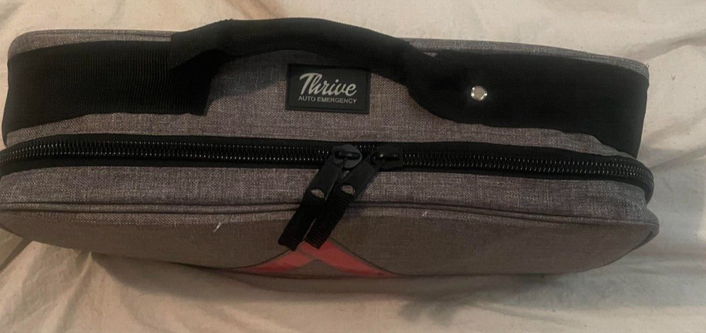 Thrive | Car Emergency Tool Kit with Jumper Cables + First Aid Kit