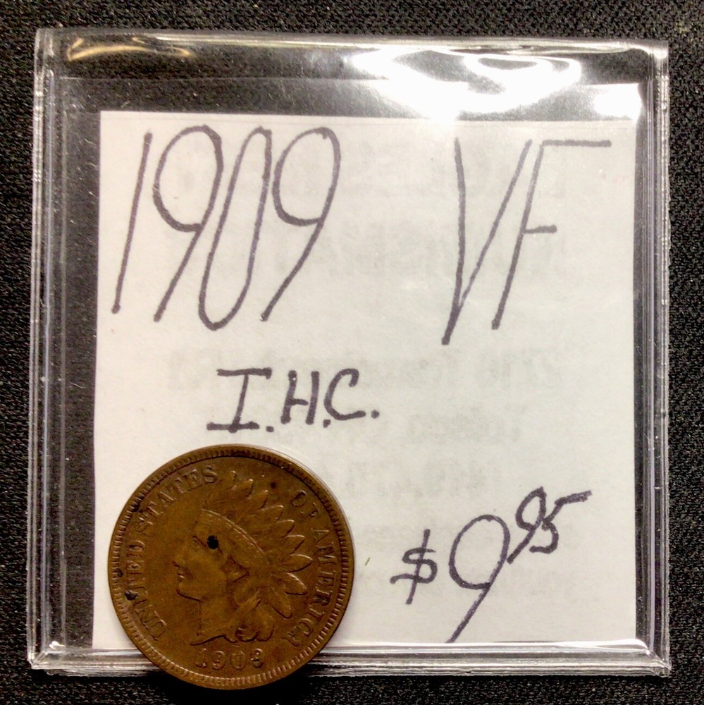 1909 US Indian Head Cent VF. ENN Coins