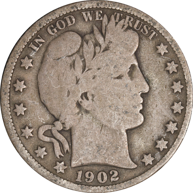 1902-S Barber Half Dollar