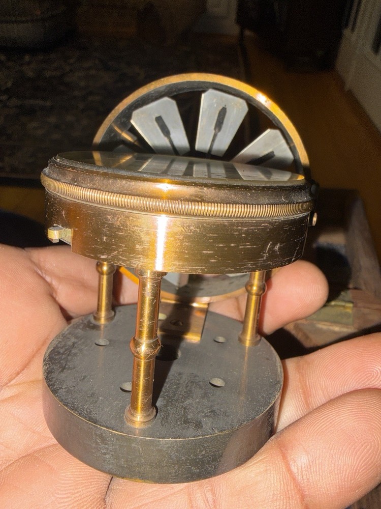 Antique Brass Air Meter Anemometer Circa 1900 Mining Tool