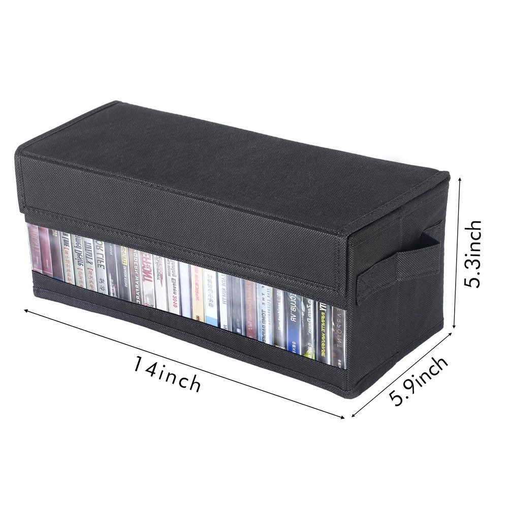 CCidea CD Storage Boxes - Pack of 2 Cases - 14" 2 Pack, With Visual Window