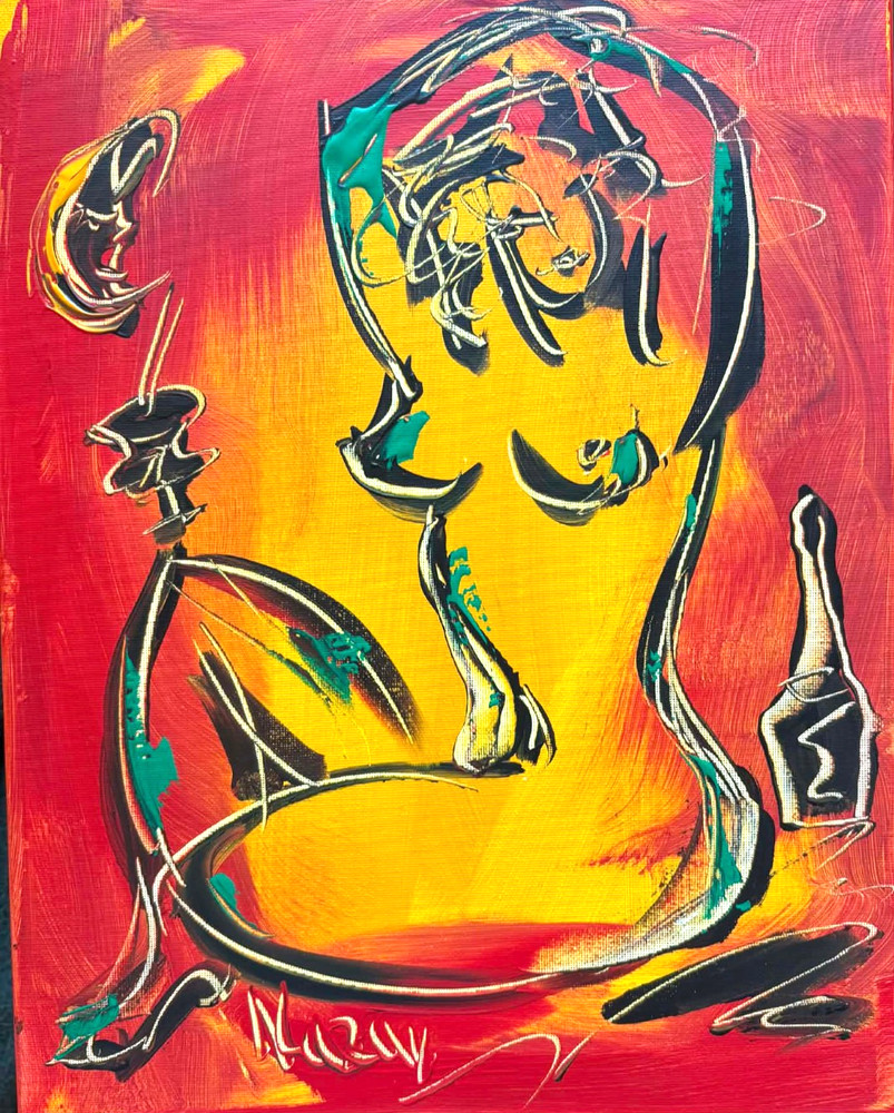 NUDE  WOMEN IMPRESSIONIST MODERN ART STRETCHED CANVAS