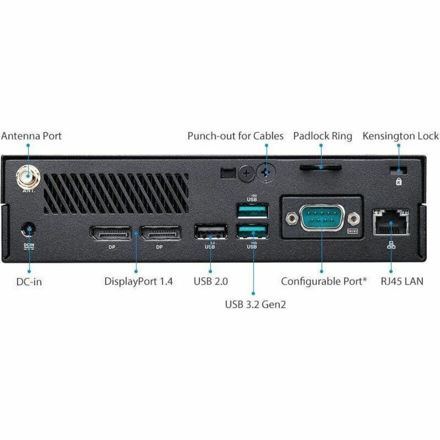 Asus PB63-BB3000XTLR-O Barebone System - Mini PC - Intel Core i3 14th Gen i3-141