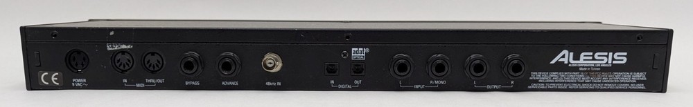Alesis QuadraVerb 2 Dual Channel Octal Digital Effects Rack Processor Q2 TESTED