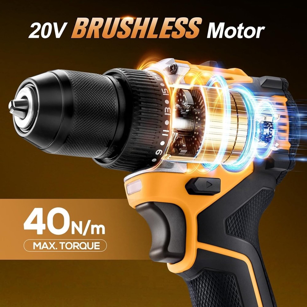 Max Cordless Impact Drill Driver Set with