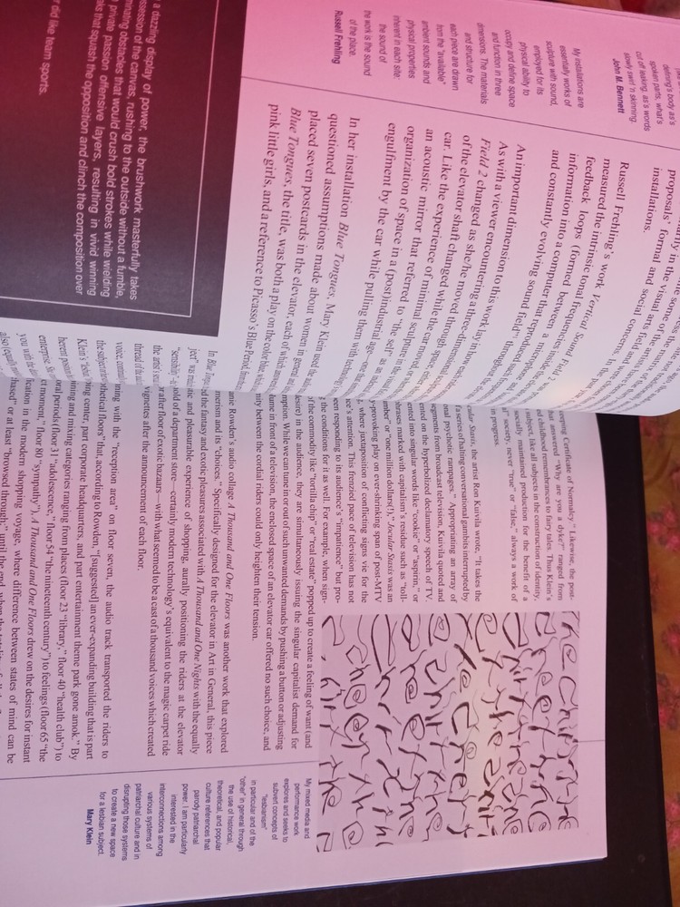 Manual: Art in General 1992 art exhibition catalog