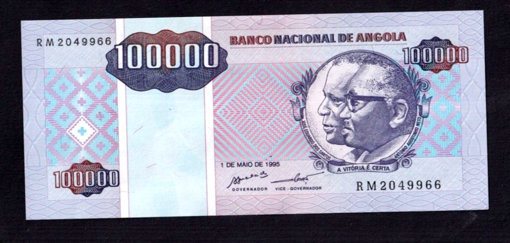 Angola 100,000 Kwanzas P-139 1995  UNC