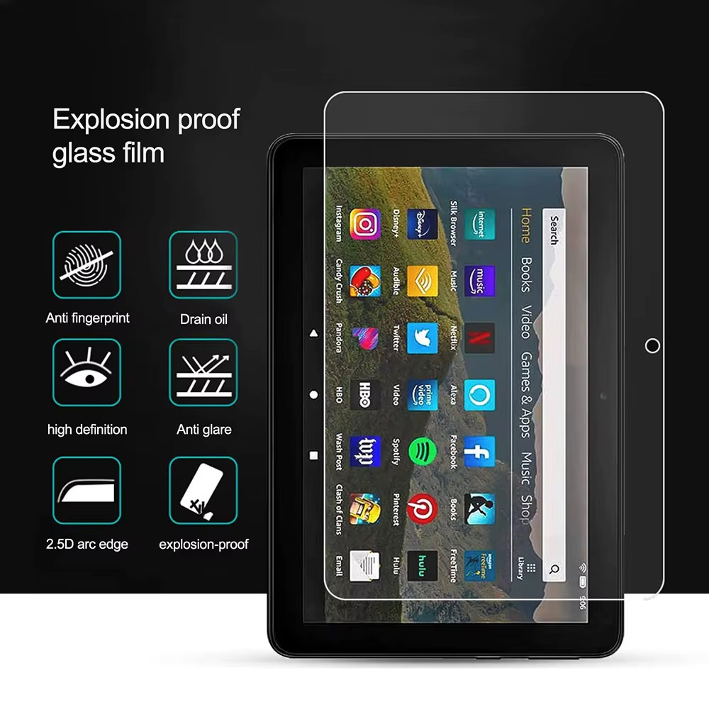 4-Pack Tempered Glass Screen Protector For Amazon Fire HD 10 Tablet 2023/2021