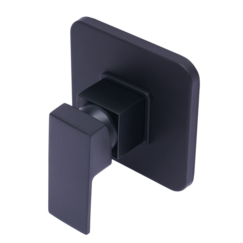 Single-function Shower Mixing Valve Wall Mount Black Shower Handle Valve Kit