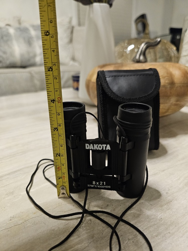 Dakota 8x21 Binoculars with Case - Compact 378FT/1000YDS Folding Design