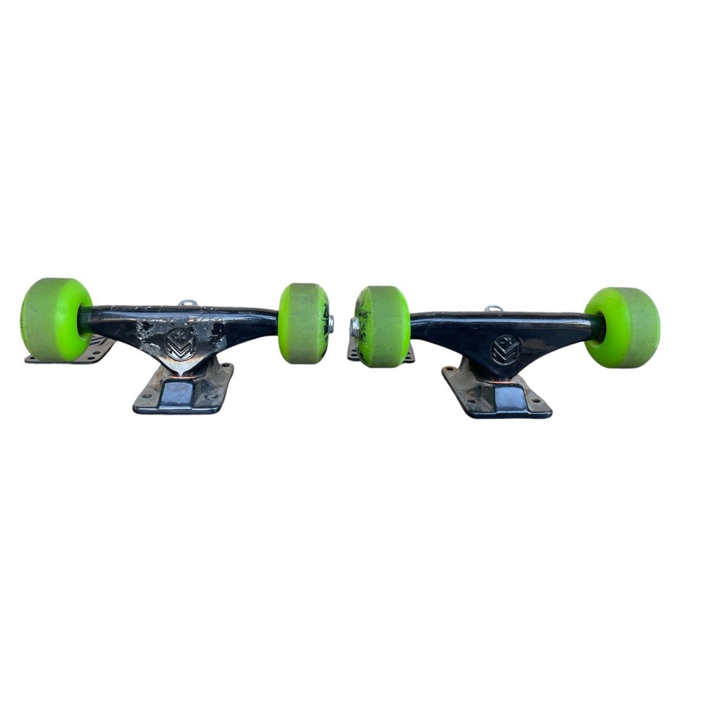 Powell Peralta Mini Logo Skateboard Trucks With Powell Wheels