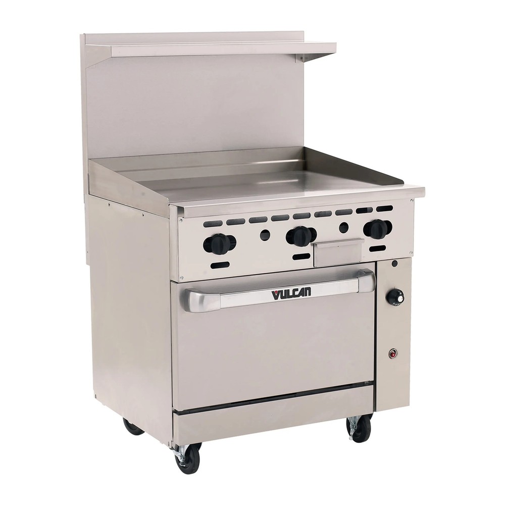Vulcan 36S-36G Endurance 36" Range with Manual Griddle with Standard Oven
