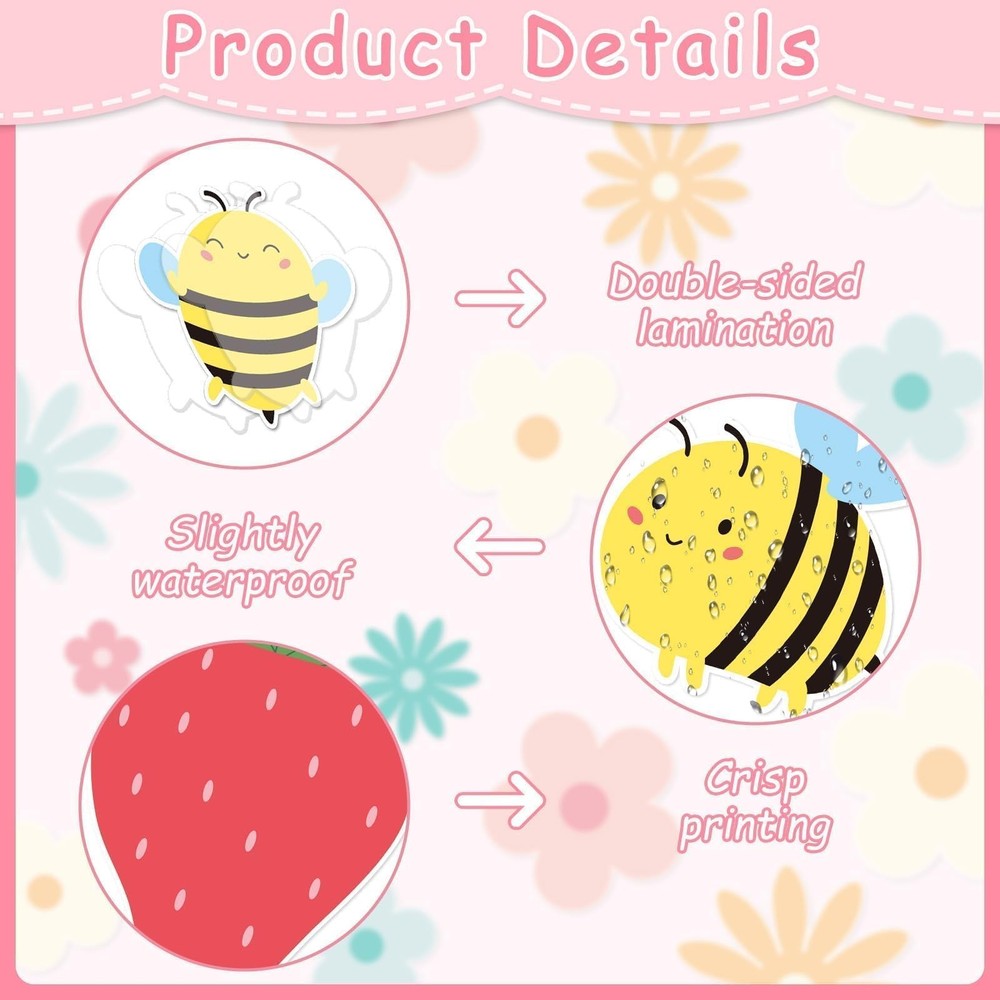 Hello Spring Bulletin Board Decorations Set Strawberry Flower Classroom