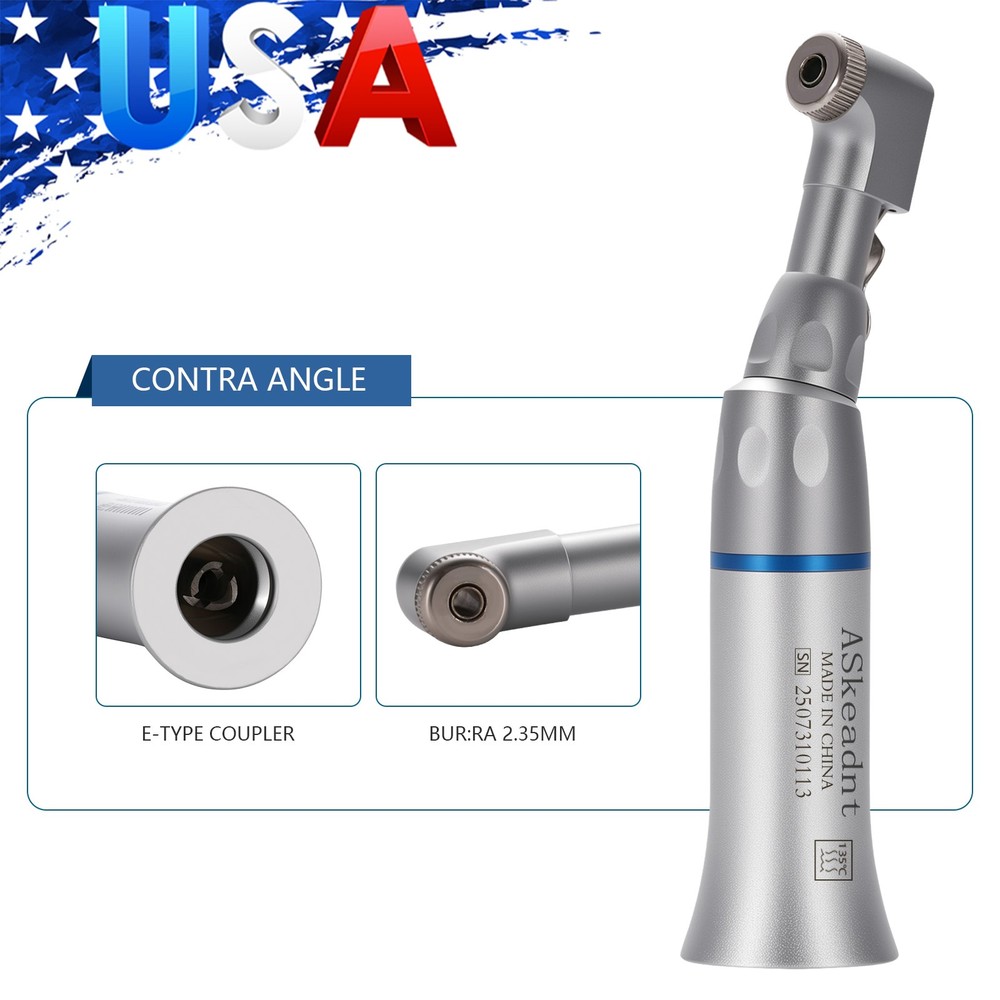 NSK Style Dental Slow Low Speed Handpiece Contra Angle Latch Type/Push Button