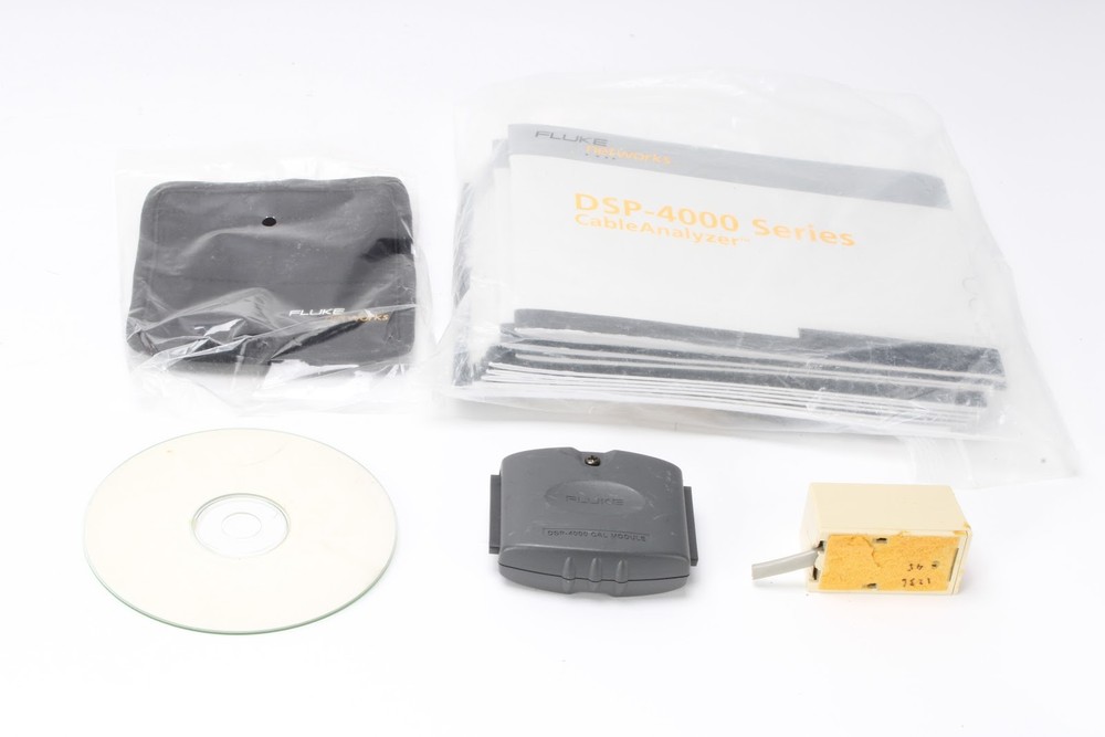 Fluke Networks DSP-4300SR Digital Signal Processor W/ Power Supply & Accessories