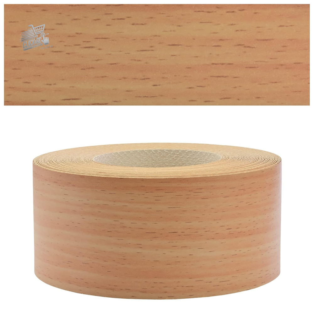 ® - Bavarian Beech Effect Edge | 45mm X 50M | Easy to Apply | Cuc Edge