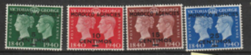 Morocco Agencies (Spanish) 1940 SG 172-75 Stamp Centenary mounted mint