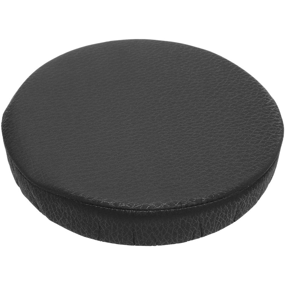 Round Stool Cushion Cover Black Slip Resistant Elastic Protector