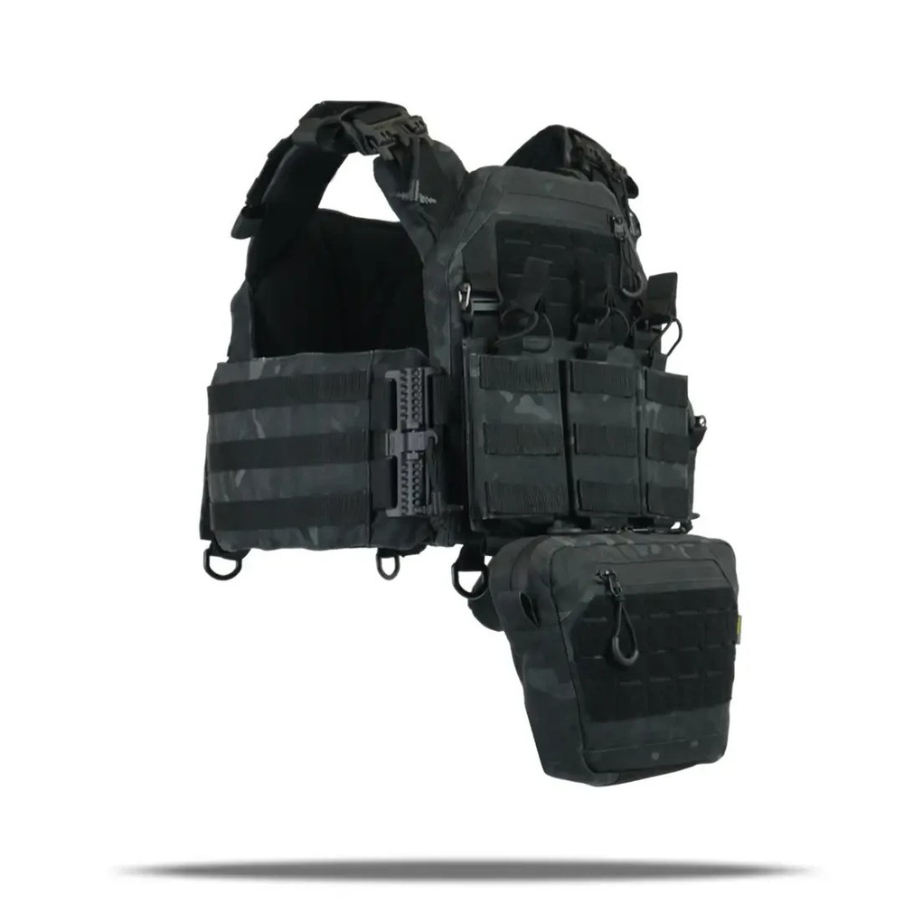 plate carrier set + 6 pouches Black Multicam💛💙