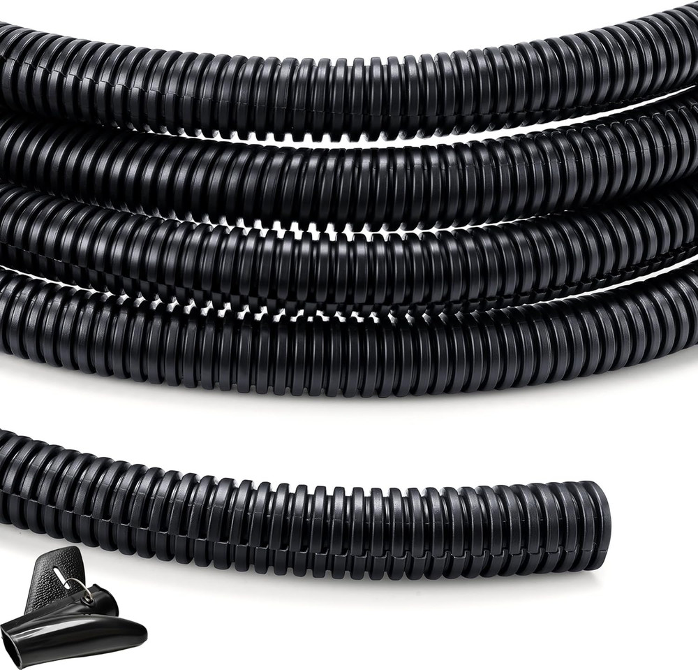 Wire Loom 1/2 Inch 10Ft,  Split Loom, Cord Protectors from Pets, Wire Protector