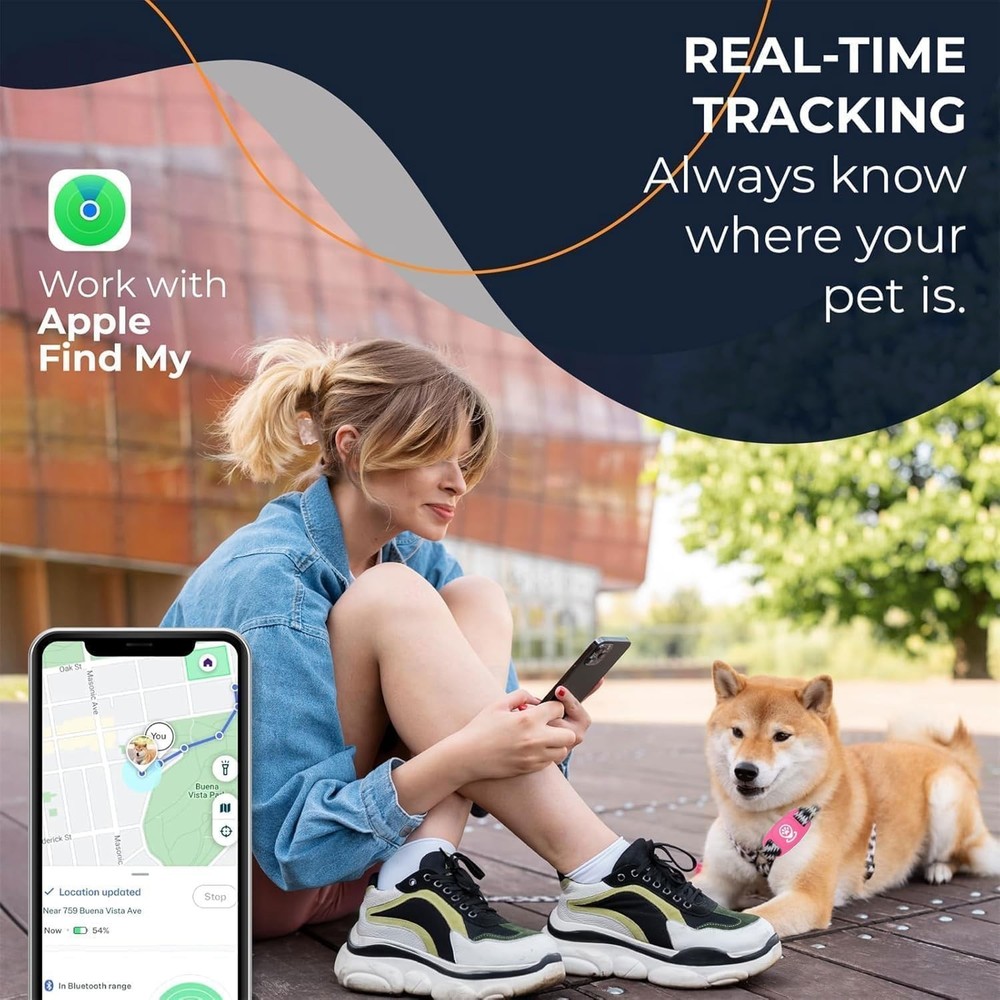Pet Tracker for Dog, Tracker Smart Pet Location Tracker with Holder, Personal...