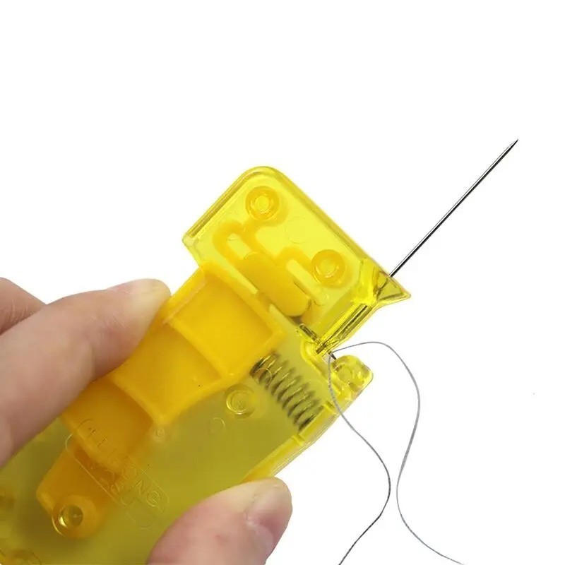 New Elderly Use Automatic Easy Sewing Needle Device Threader Thread Guide Tool