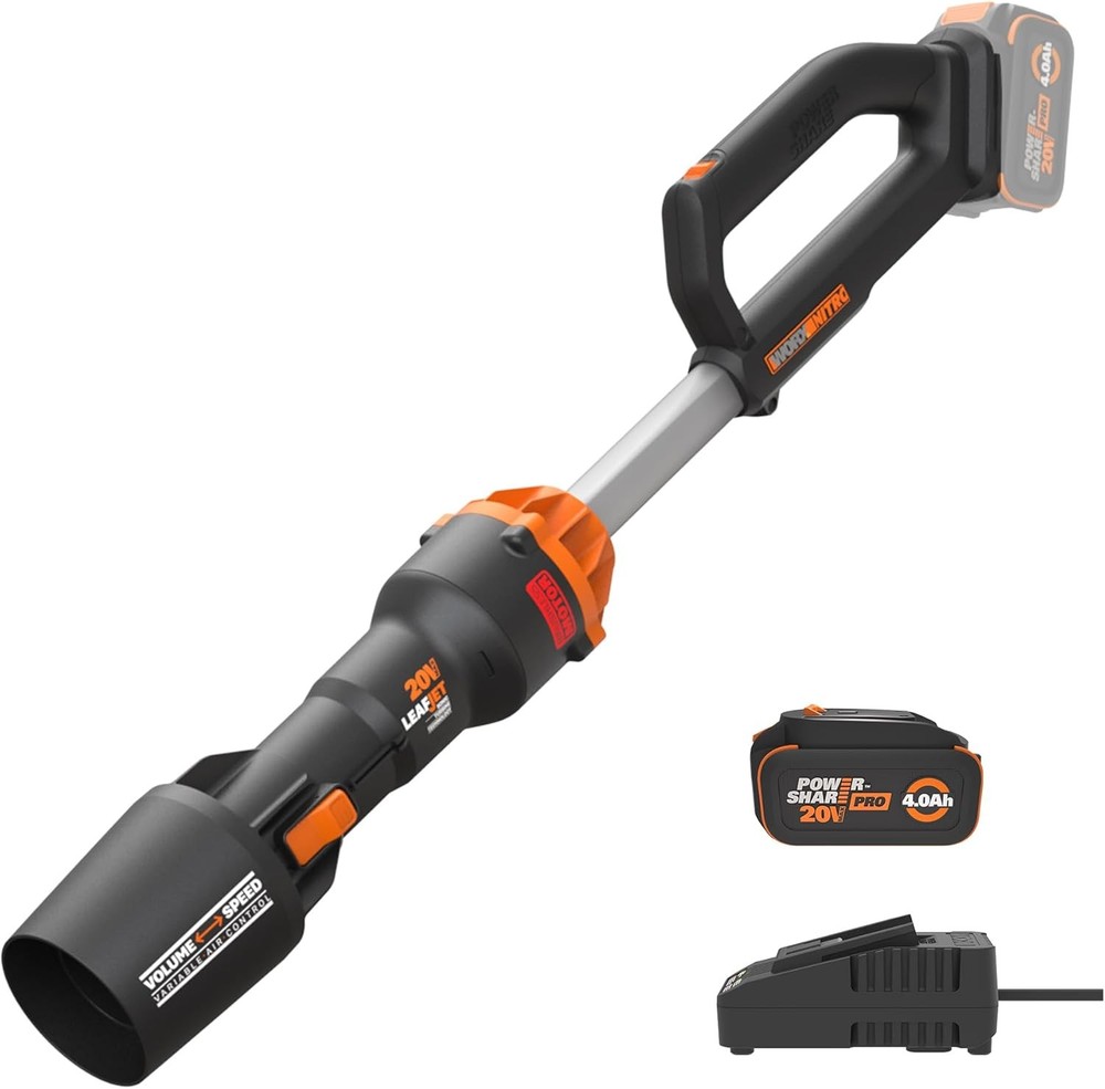 WG543 Worx 20V Cordless LEAFJET Leaf Blower Powershare with Brushless Motor