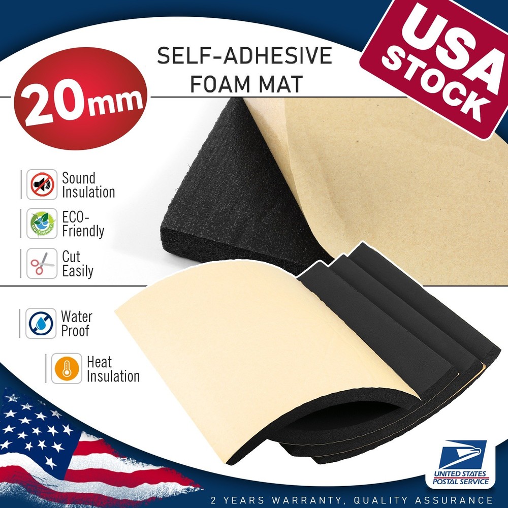 Self-Adhesive Foam Padding - 20MM High-Density for Crafts, Gaskets & Home Use