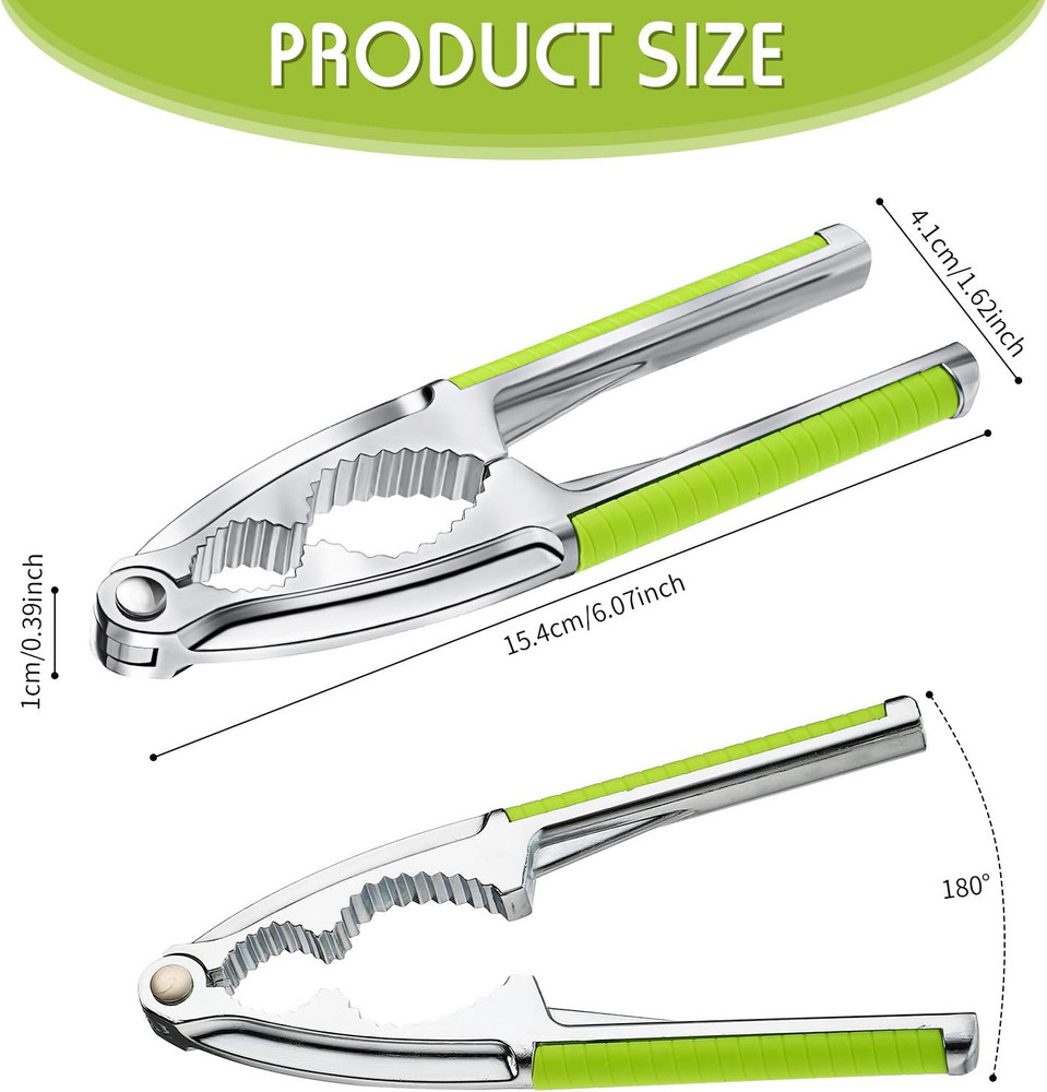 2 Pieces Walnut Cracker Tools Walnut Nutcrackers Metal Nut Shell Openers Nut She