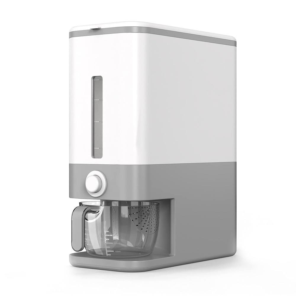 Rice Dispenser 25 Lbs, Rice Storage Container Sealed Moisture Proof with Meas...