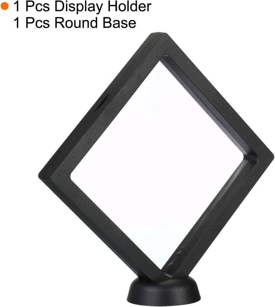 PATIKIL 5.5" x 3D Floating Display Case, Coin Black