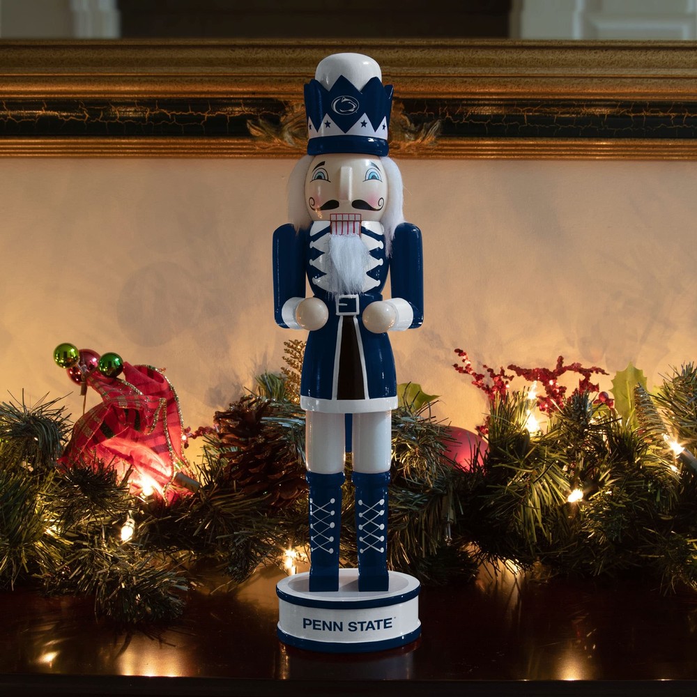 FOCO NCAA Penn State Nittany Lions Team Logo 14" Holiday Nutcracker