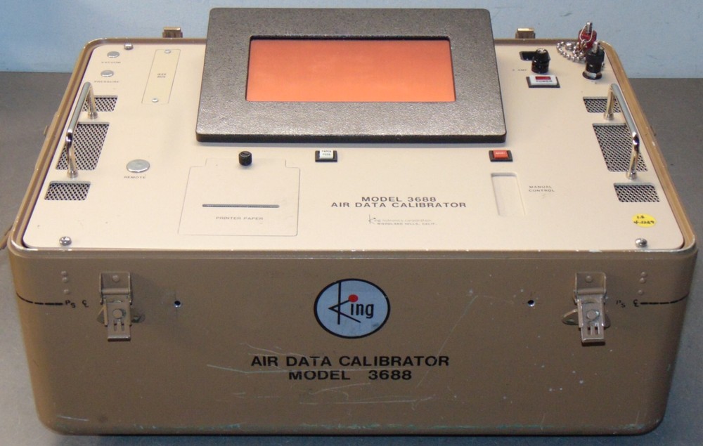 King Nutronics MODEL 3688 AIR DATA TEST SET CALIBRATOR