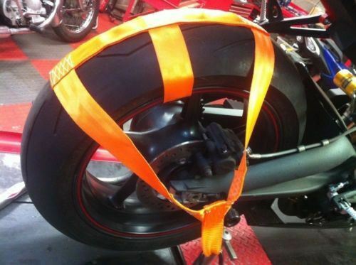 Trackbike Transport Tie Down Wheel Strap Polyester webbing Strap ORANGE BSB