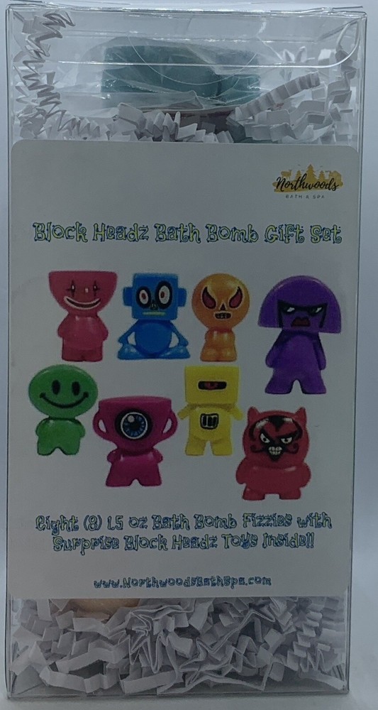 Block Headz 8-pack Mini Bath Bomb Gift Set for Kids