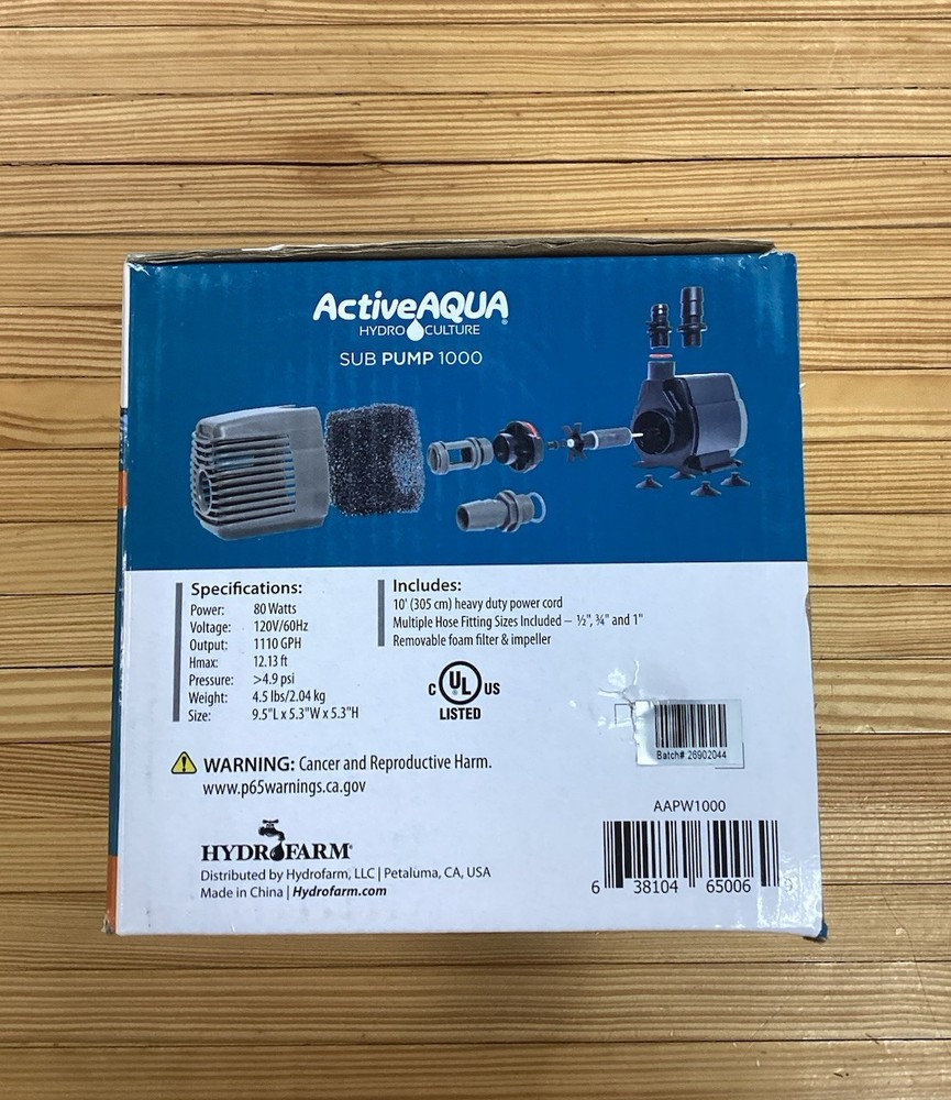 Active Aqua Submersible Pump 1000