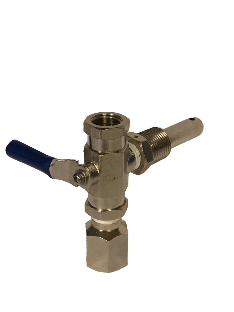 Fire Hydrant Flow Diffuser Pitot tube assembly with snubber, 1/4" Bleeder Valve