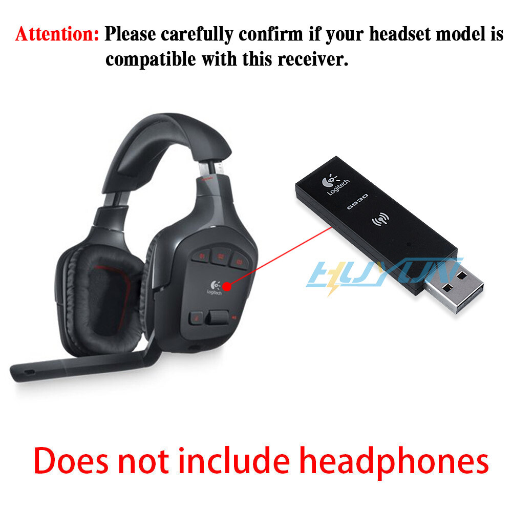 USB Dongle Receiver for Logitech G930 Gaming Headset Headphone USB Adapter