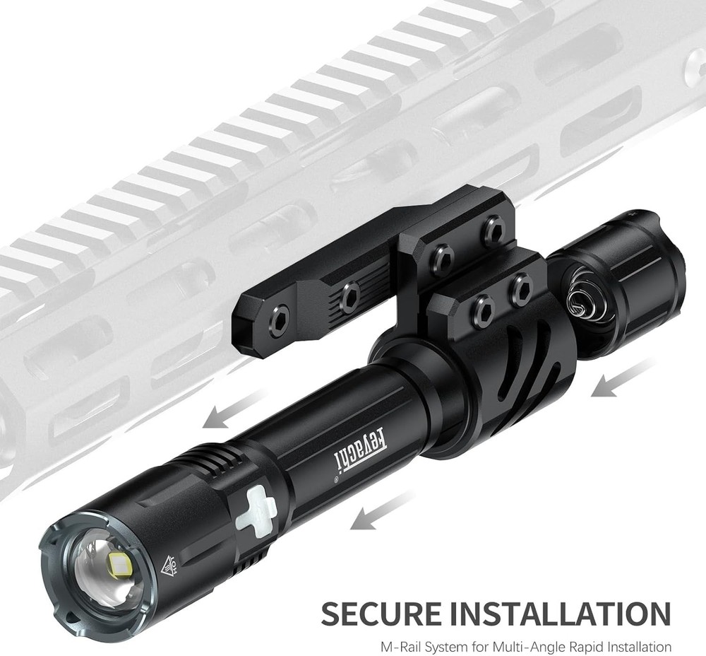 Feyachi FL26 2000 Lumens M-lock Tactical Flashlight