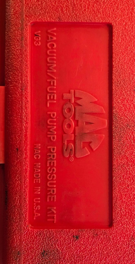 Mac Tools VG-301 Fuel Pressure Gauge With Case, Used