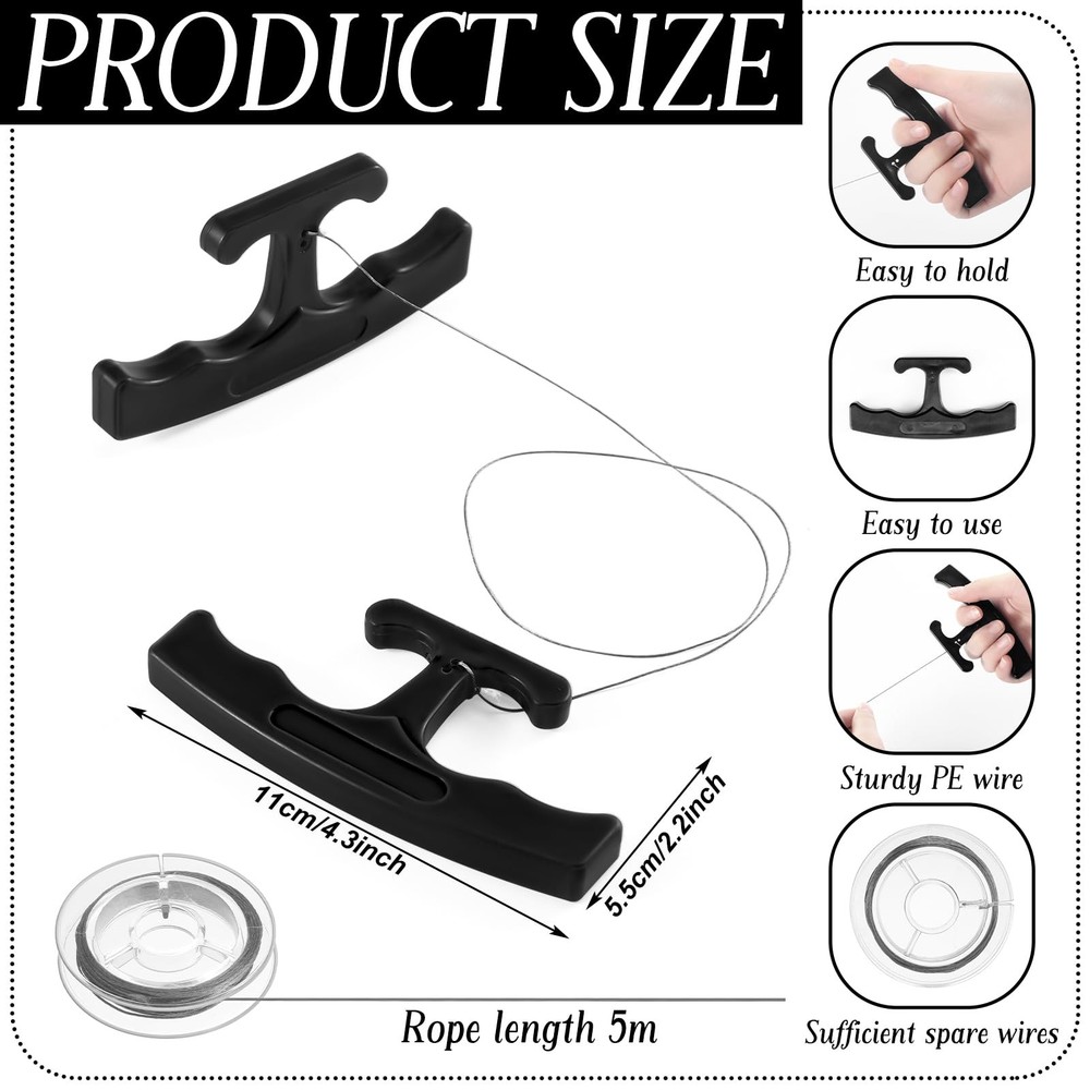 Therwen Car Emblem Removal Tool Wrap Tools Plate Line Badge Remover Black