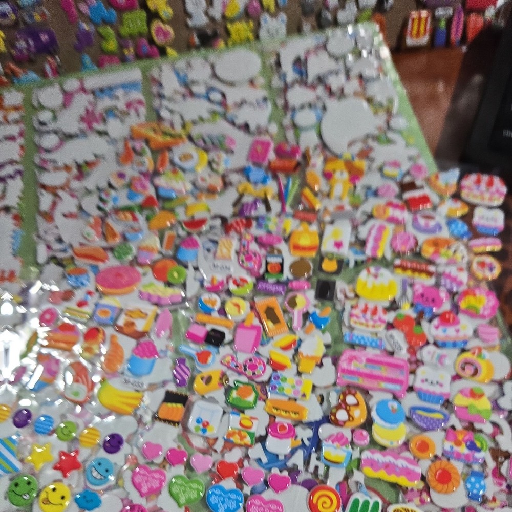 3200+ Stickers for Kids, 3D Puffy Sticker, 64 Different Sheets, Multicolored